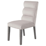 Carla Velvet Upholstered Dining Side Chair Stone (Set of 2) - 106683