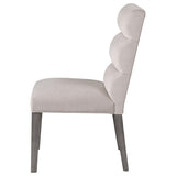 Carla Velvet Upholstered Dining Side Chair Stone (Set of 2) - 106683