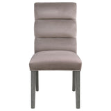 Carla Velvet Upholstered Dining Side Chair Ash (Set of 2) - 106684