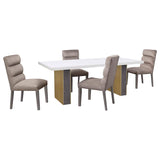 Carla Velvet Upholstered Dining Side Chair Ash (Set of 2) - 106684