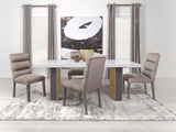 Carla Velvet Upholstered Dining Side Chair Ash (Set of 2) - 106684