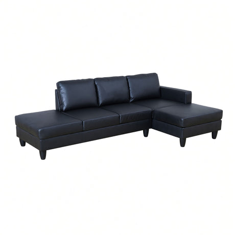 L - Shaped Sectional Sofa With Chaise & Ottoman