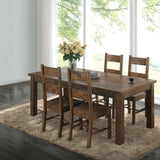Coleman 5-piece Rectangular Dining Set Rustic Golden Brown - 107041-S5