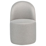 Aubrey Upholstered Barrel Dining Side Chair Beige (Set of 2) - 107062BEI