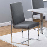 Mackinnon Upholstered Dining Side Chair Grey (Set of 2) - 107143