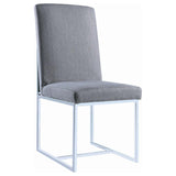 Mackinnon Upholstered Dining Side Chair Grey (Set of 2) - 107143