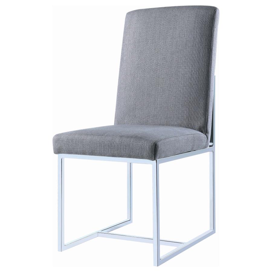 Mackinnon Upholstered Dining Side Chair Grey (Set of 2) - 107143