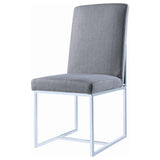Mackinnon Upholstered Dining Side Chair Grey (Set of 2) - 107143