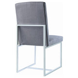 Mackinnon Upholstered Dining Side Chair Grey (Set of 2) - 107143