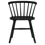 Jeffries Windsor Wood Dining Side Chair Black (Set of 2) - 107202BLK