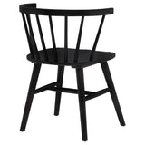 Jeffries Windsor Wood Dining Side Chair Black (Set of 2) - 107202BLK