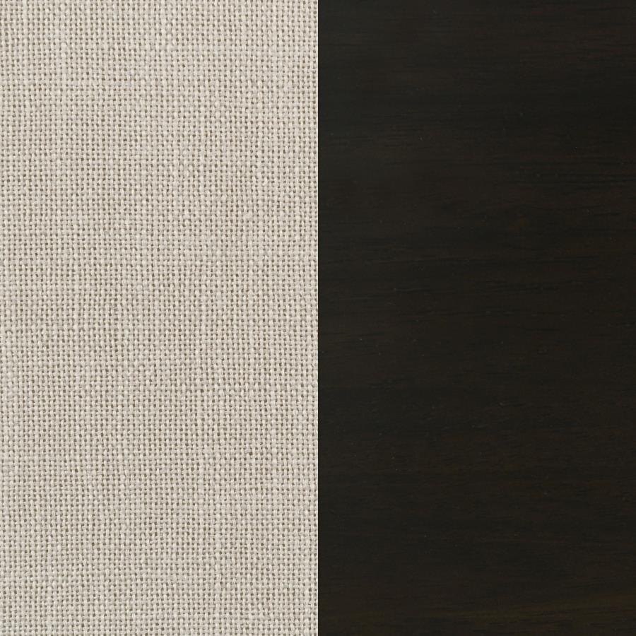 Alana Fabric Upholstered Dining Side Chair Beige (Set of 2) - 107286