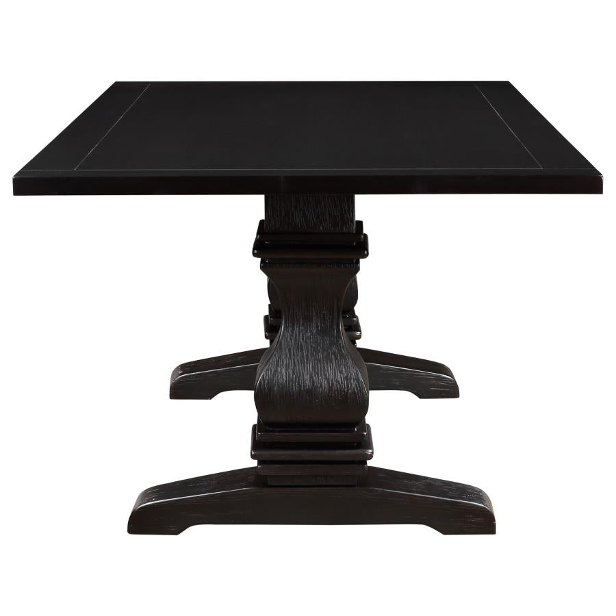 Parkins 5-piece Rectangular Dining Table Set Rustic Espresso - 107411-S5