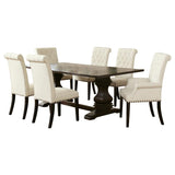 Parkins 7-piece Rectangular Dining Table Set Rustic Espresso - 107411-S7