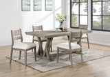 Cornelia 5-piece Rectangular Dining Table Set Coastal Grey - 107441-S5