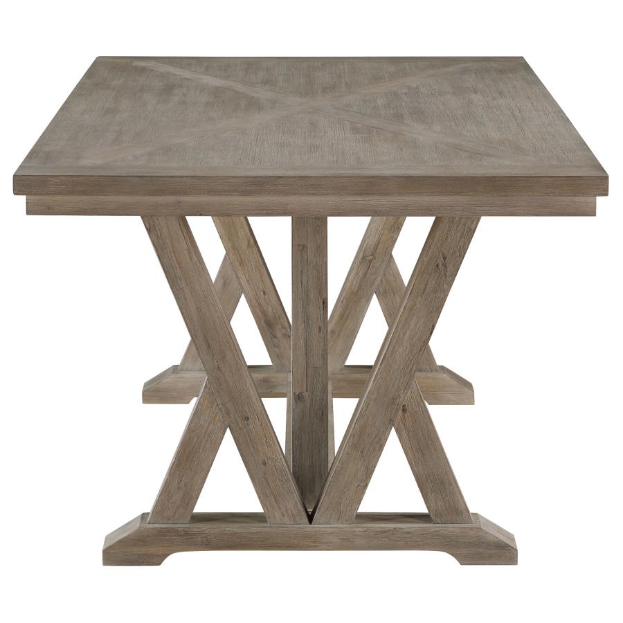 Cornelia Rectangular 82-inch Dining Table Coastal Grey - 107441