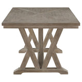 Cornelia Rectangular 82-inch Dining Table Coastal Grey - 107441