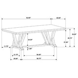 Cornelia Rectangular 82-inch Dining Table Coastal Grey - 107441