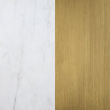 Ambrose Round 50-inch Marble Top Dining Table Brushed Gold - 107600