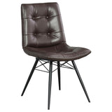 Aiken Upholstered Dining Side Chair Brown (Set of 4) - 107853