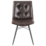 Aiken Upholstered Dining Side Chair Brown (Set of 4) - 107853