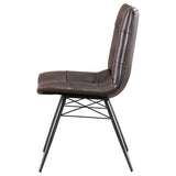 Aiken Upholstered Dining Side Chair Brown (Set of 4) - 107853