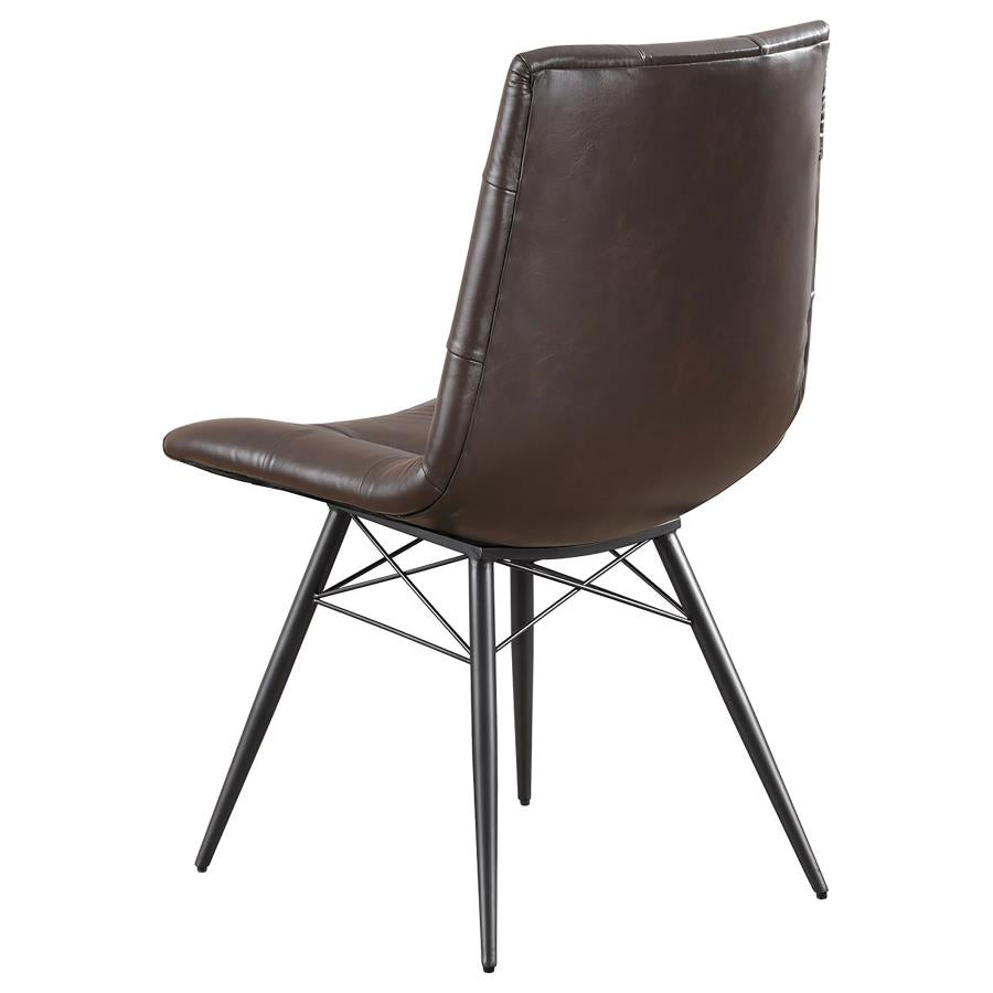 Aiken Upholstered Dining Side Chair Brown (Set of 4) - 107853