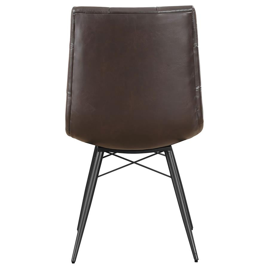 Aiken Upholstered Dining Side Chair Brown (Set of 4) - 107853