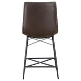 Aiken Upholstered Tufted Counter Chair Brown (Set of 2) - 107860