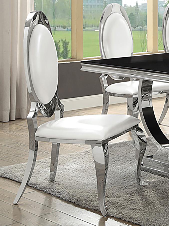 Anchorage Upholstered Dining Chair Cream White (Set of 2) - 107872N