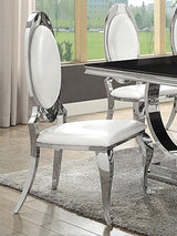 Anchorage Upholstered Dining Chair Cream White (Set of 2) - 107872N