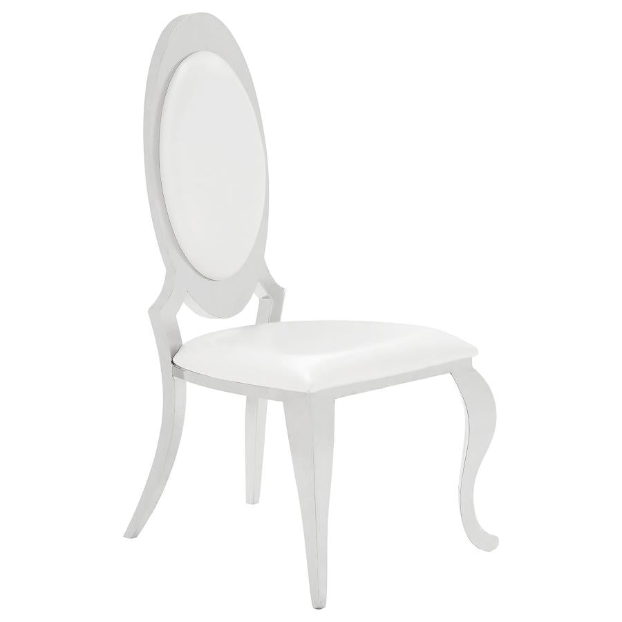 Anchorage Upholstered Dining Chair Cream White (Set of 2) - 107872N