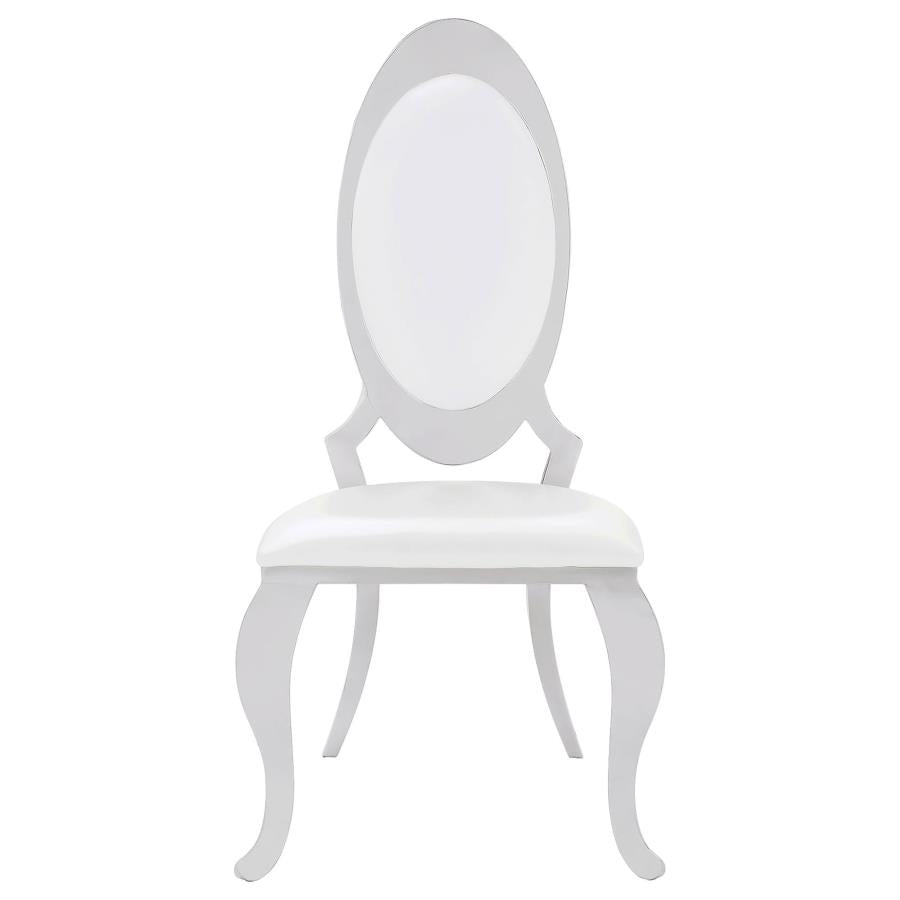 Anchorage Upholstered Dining Chair Cream White (Set of 2) - 107872N