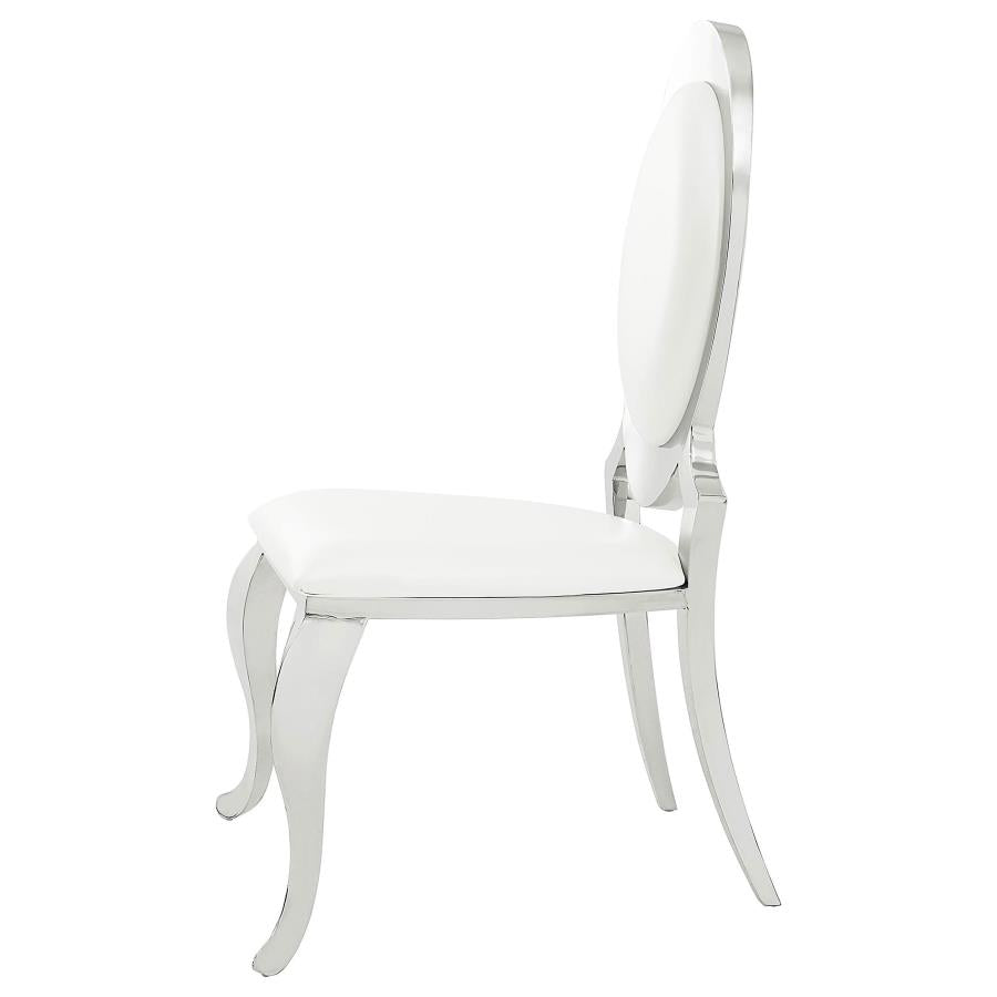 Anchorage Upholstered Dining Chair Cream White (Set of 2) - 107872N