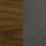 Alfredo Dining Side Chair Grey and Natural Walnut (Set of 2) - 108082