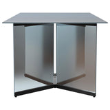 Emery 76-inch Rectangular Mirrored Dining Table Silver - 108091