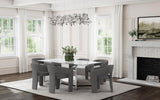 Emery 76-inch Rectangular Mirrored Dining Table Silver - 108091