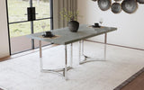 Sterling 72-inch Rectangular Dining Table Grey Faux Marble - 108121
