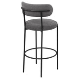Viola Boucle Upholstered Bar Chair Grey (Set of 2) - 108199