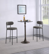 Viola Boucle Upholstered Bar Chair Grey (Set of 2) - 108199