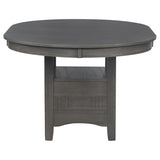 Lavon 5-piece Oval Extension Leaf Dining Set Medium Grey - 108211-S5