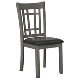 Lavon 5-piece Oval Extension Leaf Dining Set Medium Grey - 108211-S5