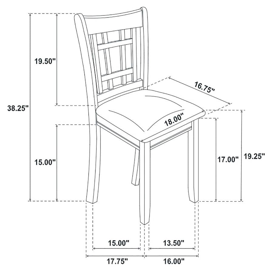 Lavon 5-piece Oval Extension Leaf Dining Set Medium Grey - 108211-S5