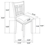 Lavon 5-piece Oval Extension Leaf Dining Set Medium Grey - 108211-S5