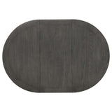 Lavon Oval 60-inch Extension Leaf Dining Table Medium Grey - 108211