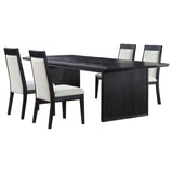 Brookmead 5-piece Extension Leaf Dining Table Set Black - 108231-S5A