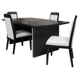 Brookmead 5-piece Extension Leaf Dining Table Set Black - 108231-S5