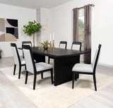 Brookmead 7-piece Extension Leaf Dining Table Set Black - 108231-S7