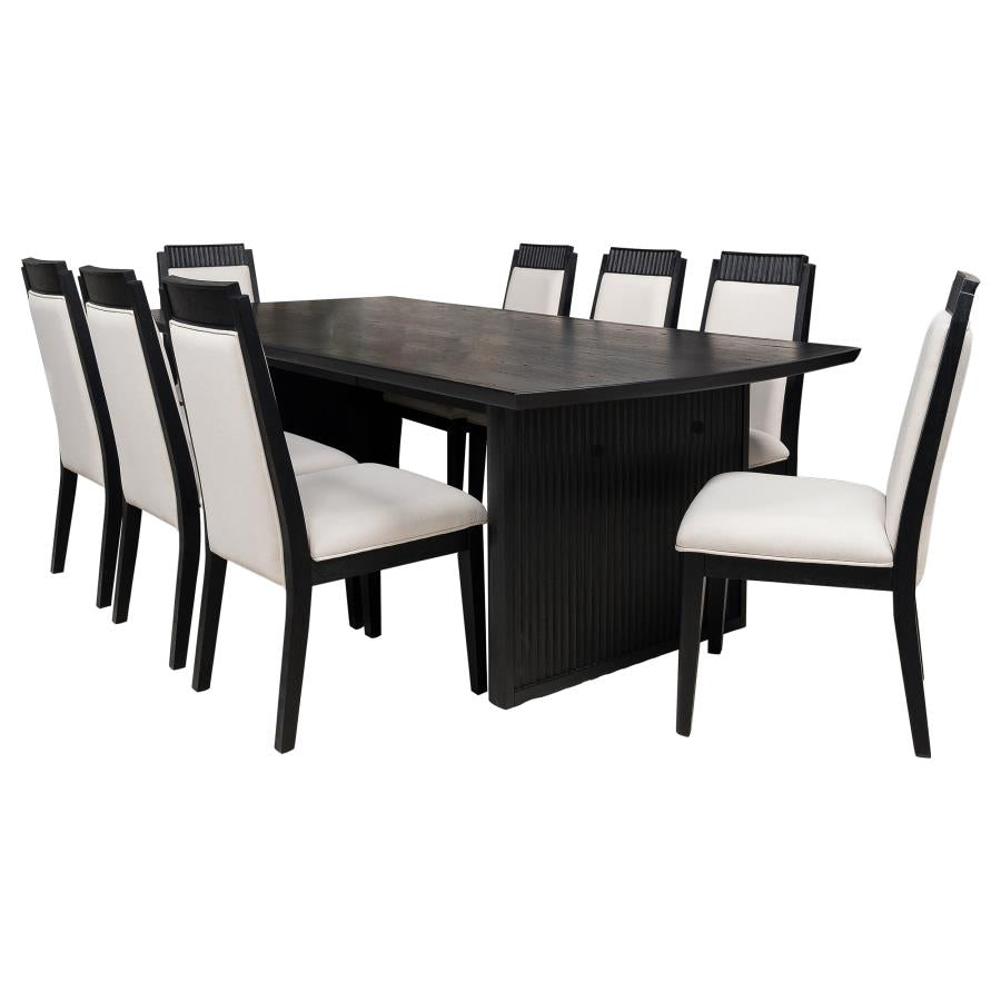 Brookmead 9-piece Extension Leaf Dining Table Set Black - 108231-S9