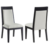 Brookmead Dining Side Chair Ivory and Black (Set of 2) - 108233
